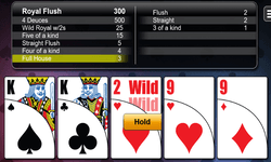 Loose Deuces video poker by SpinLogic/RTG